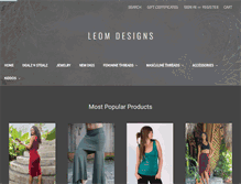 Tablet Screenshot of leomdesigns.com